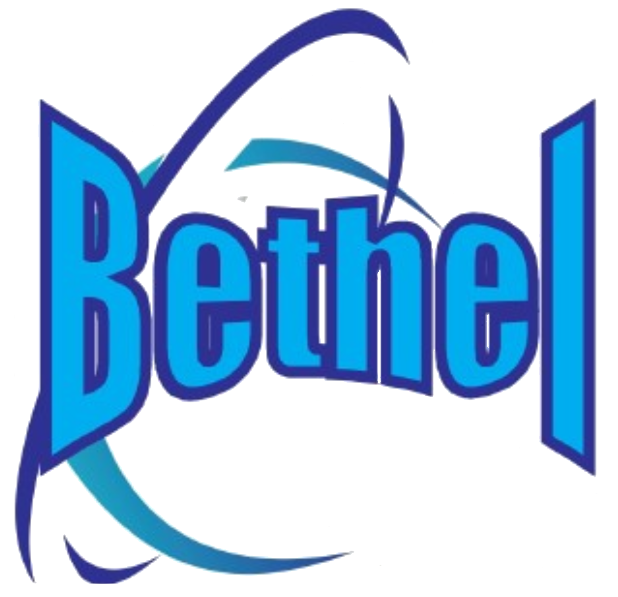 Bethel Computech company logo with blue typography and abstract swoosh design.
